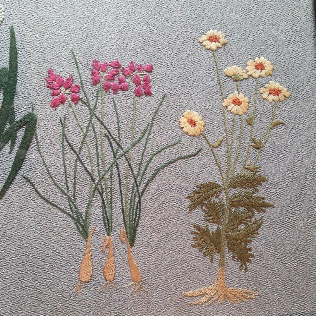 刺繍絵額縁入り