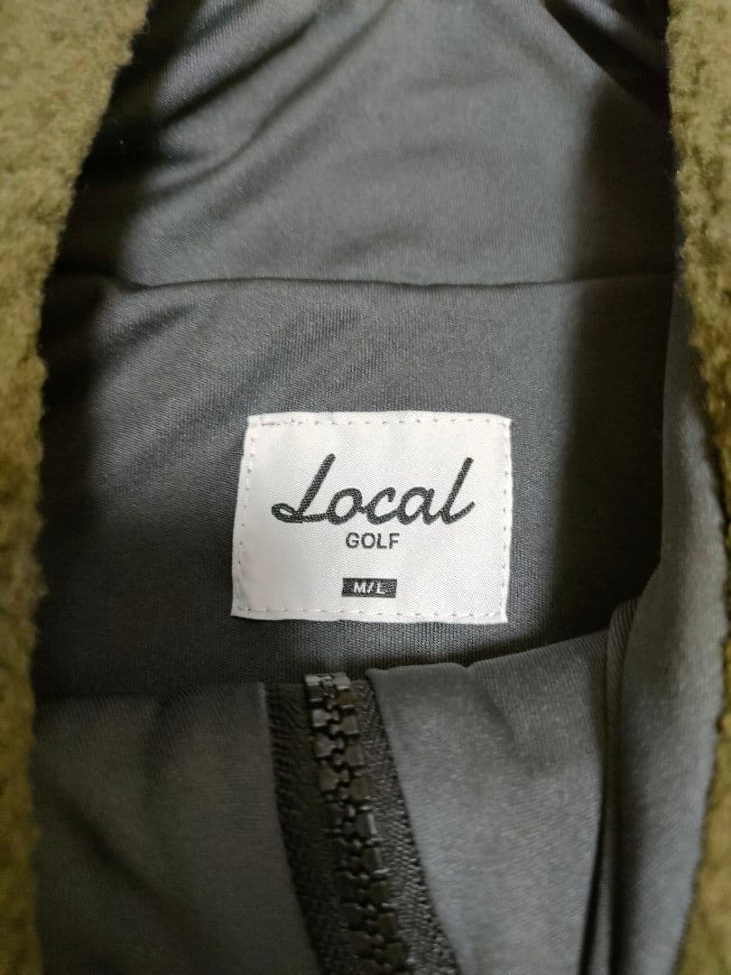 ​【新品タグ付】ローカルゴルフ フリースジャケット カーキ Freeサイズ