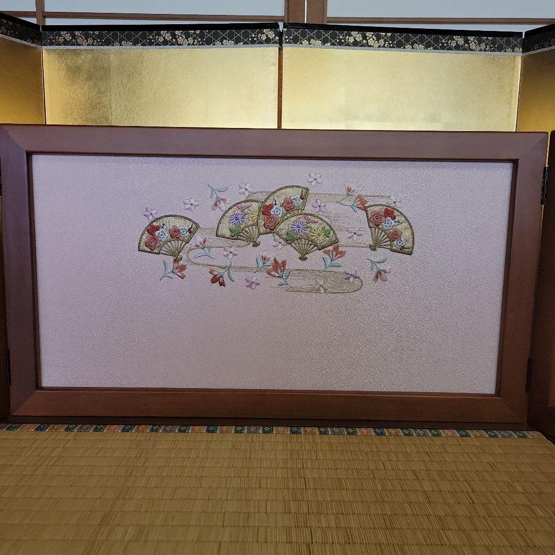 雛人形　台と屏風セット　a