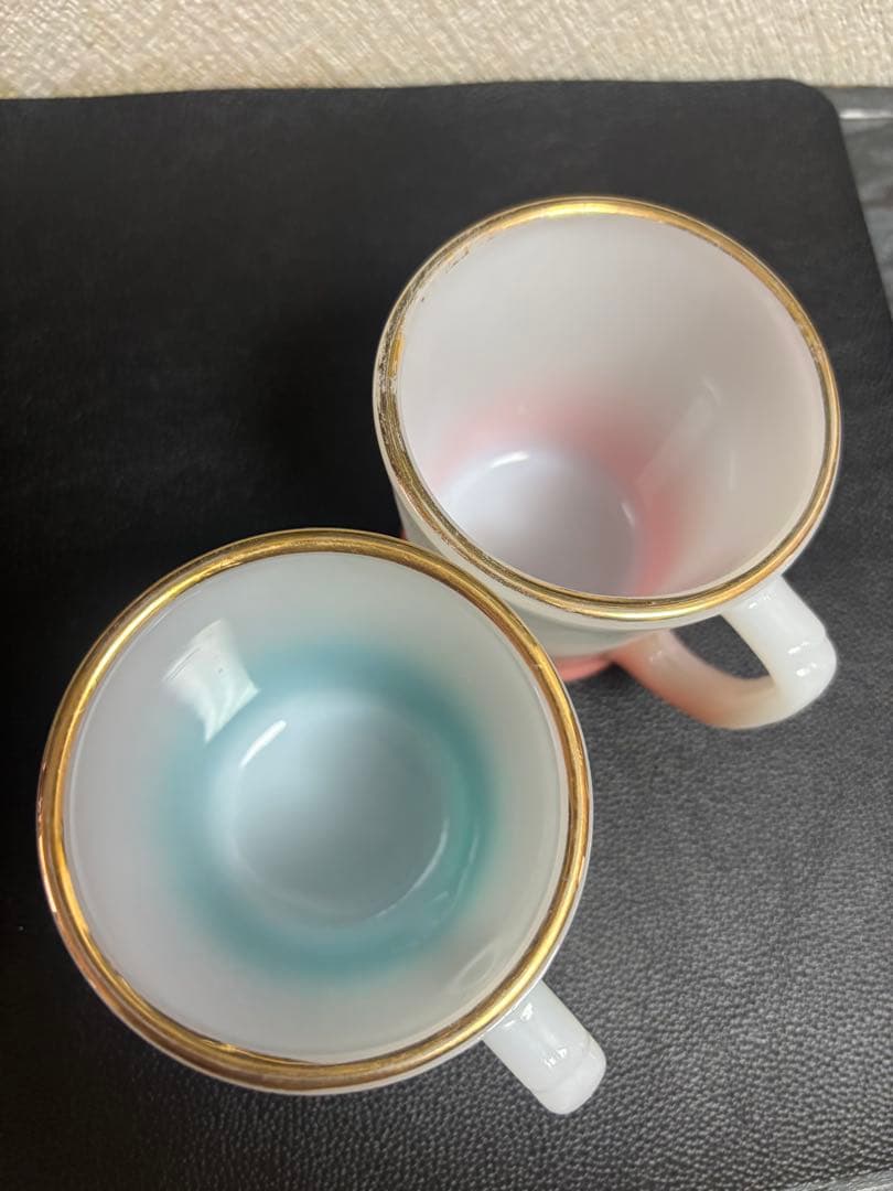 Fire King グラデーション マグカップ 2個セット