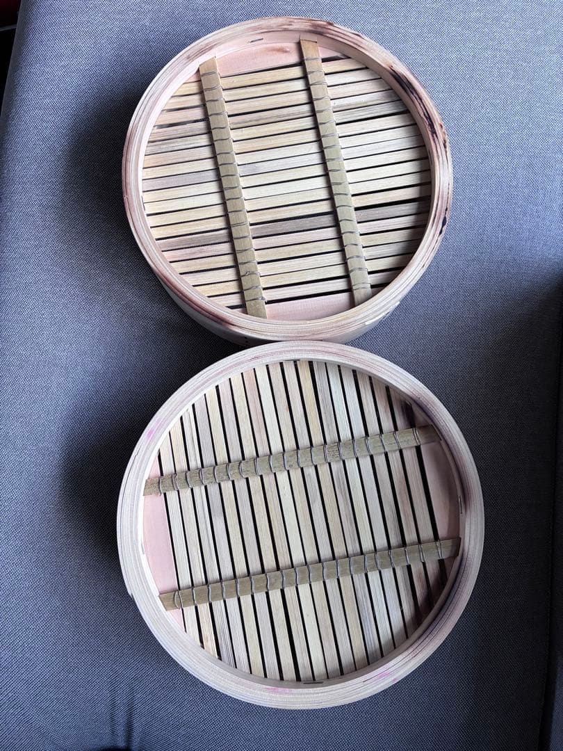 希少な国産檜中華蒸籠　せいろ　印なし 日本製30cm 2段＋蓋　ひのき　桧