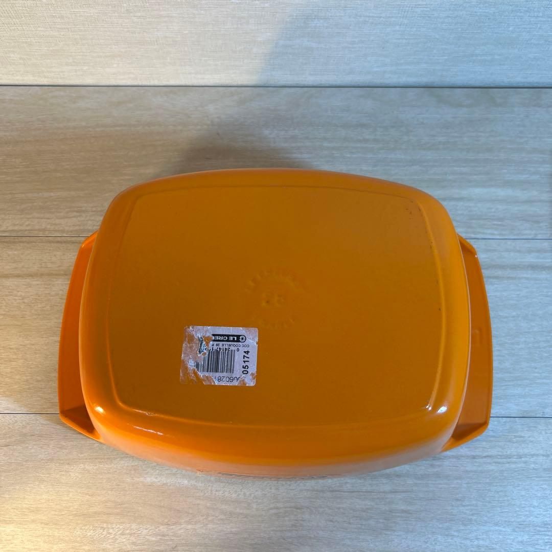 ルクルーゼ　コケル　復刻版　オレンジ　28cm 鍋　両手鍋