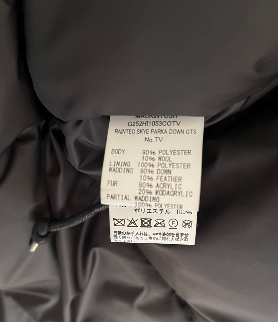 シジマール_極美品 MACKINTOSH RAINTEC ダウンコート