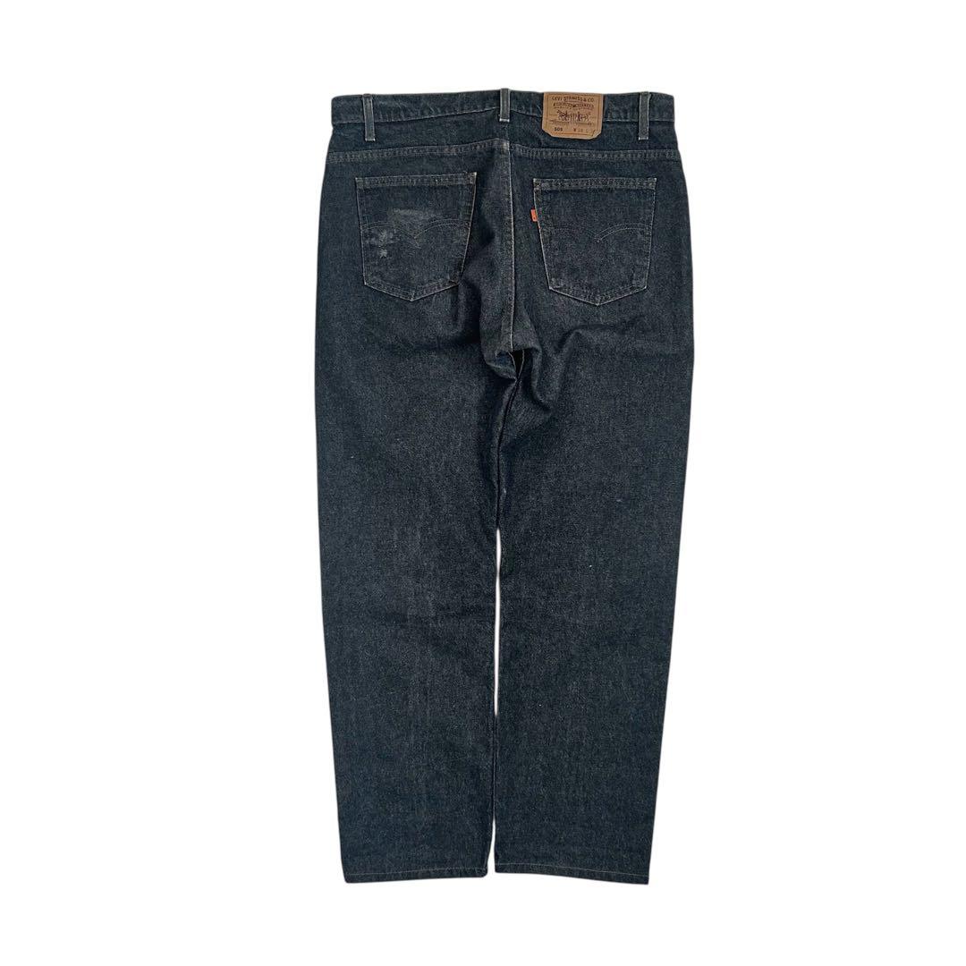 ざ*ん様 90s Levi's 505 先染めブラック USA製 w38 オレン