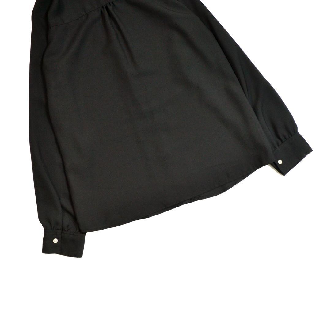 【極美品】FRED PERRYフレッドペリー ピンタッククレリックシャツM黒