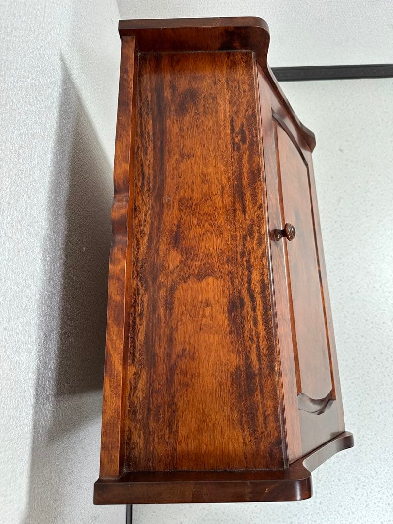 蝦夷民芸 えぞインテリア ライティングビューロー 学習机 書斎 机※i4※