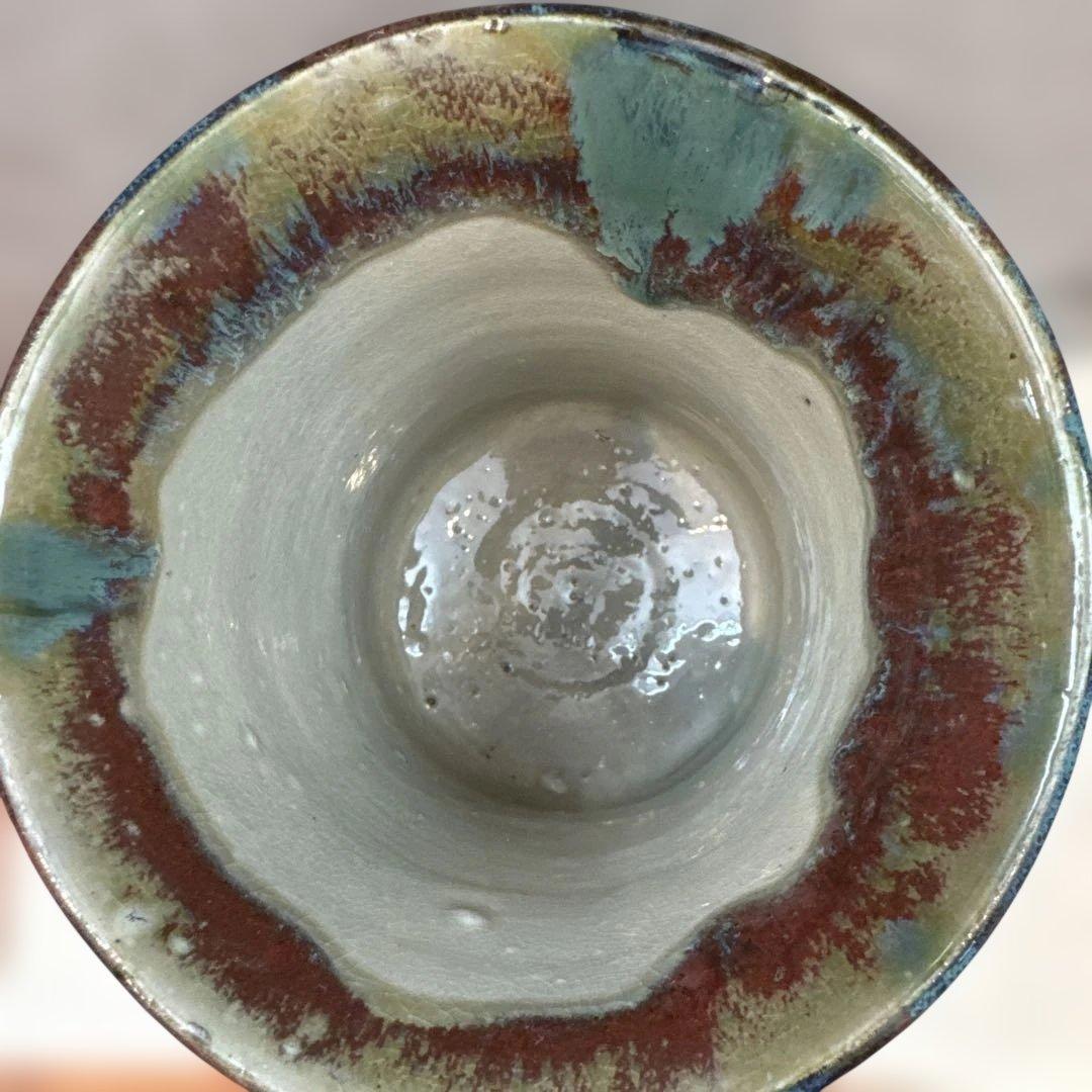 壺屋焼.仁王窯.辰砂.緑釉.花器.壺. 希少品