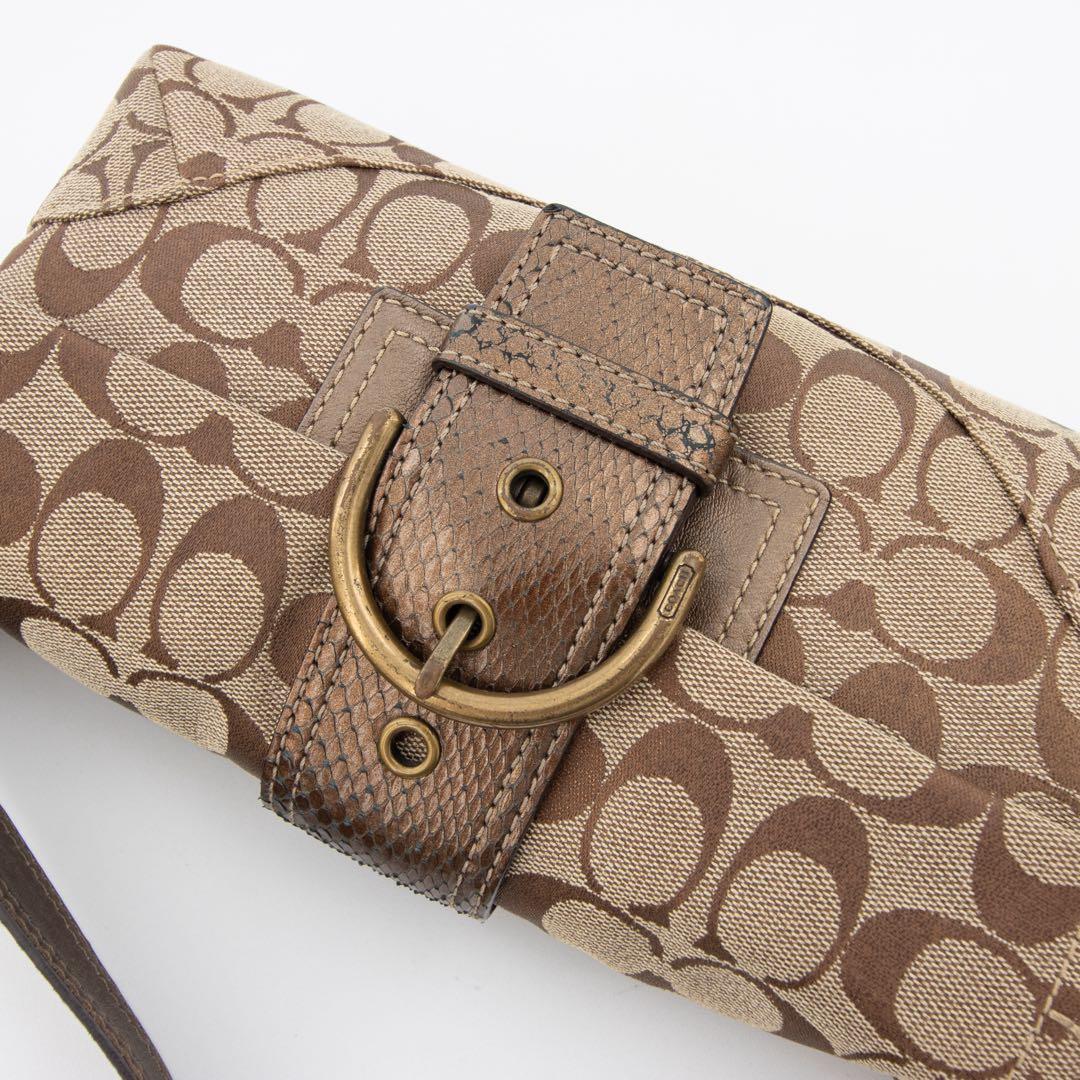 A145【COACH／コーチ】ソーホー　ハンドバッグ　ワンショルダー　シグネチャ