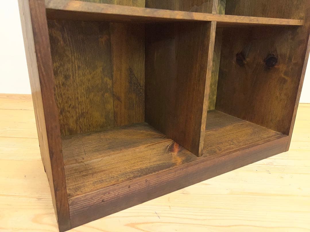 収納棚　本棚　小ぶり　高さ62.5㎝　M089　古道具　ビンテージ　アンティーク