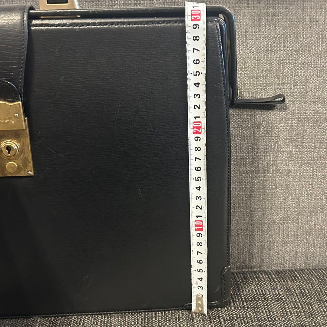 レザー ビジネスブリーフケース 黒