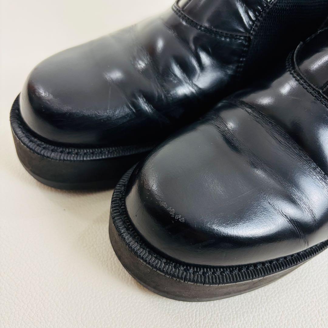 2734　MILO　ヨウジヤマモト　サイドゴアブーツ 厚底ブーツ　ブラック