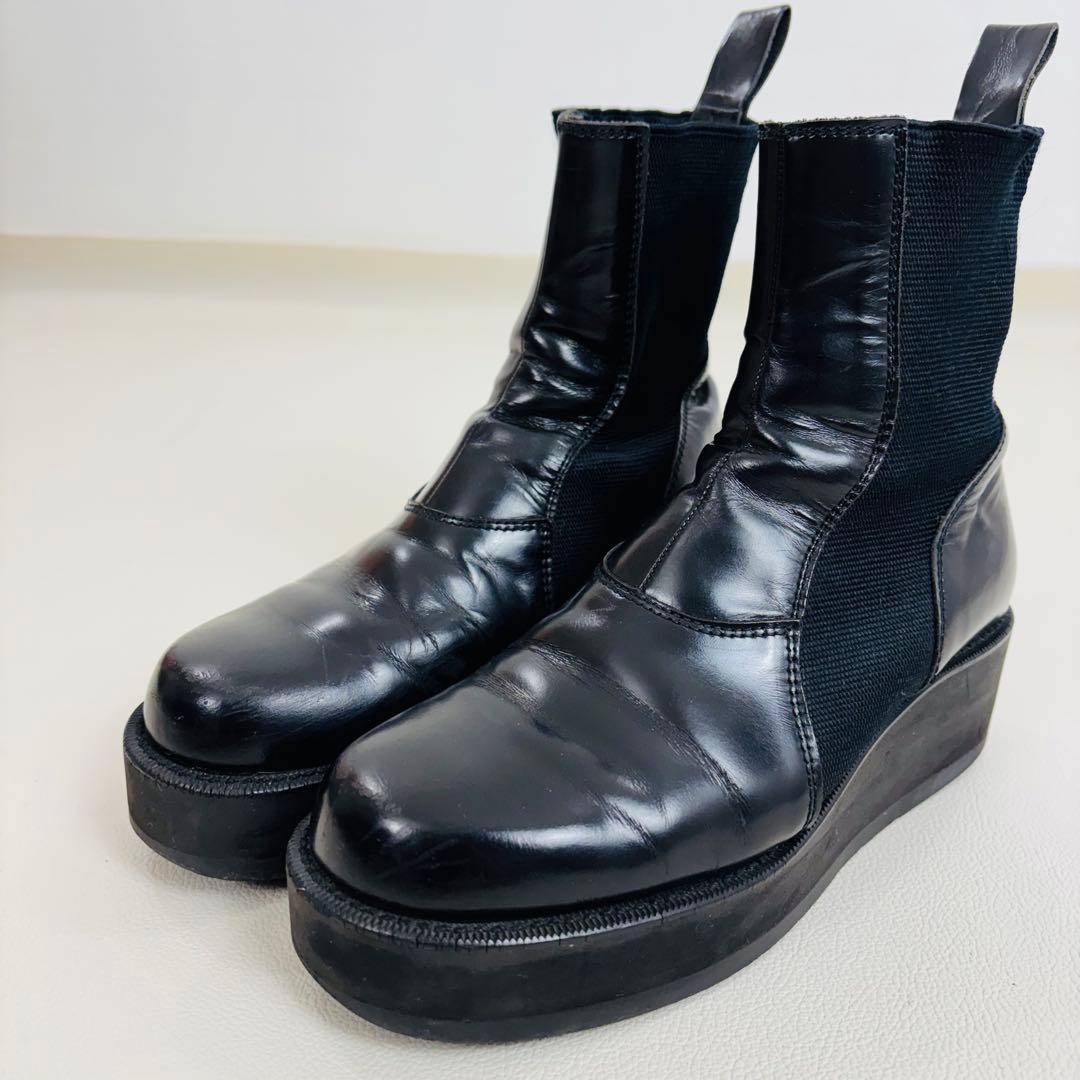 2734　MILO　ヨウジヤマモト　サイドゴアブーツ 厚底ブーツ　ブラック
