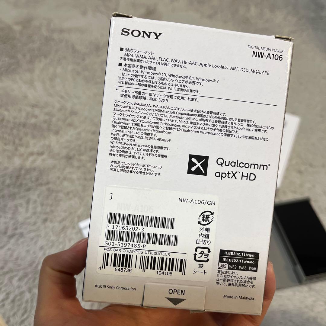 SONY NW-A106 32GB デジタルメディアプレーヤー