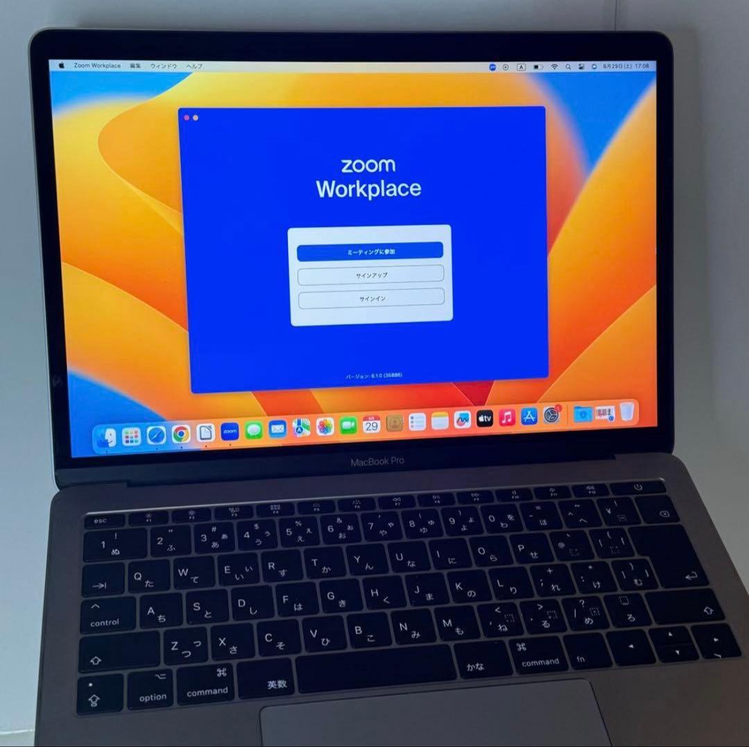 【美品】使用感少なめ☆MacBook Pro 13㌅ スペースグレー i5/8G