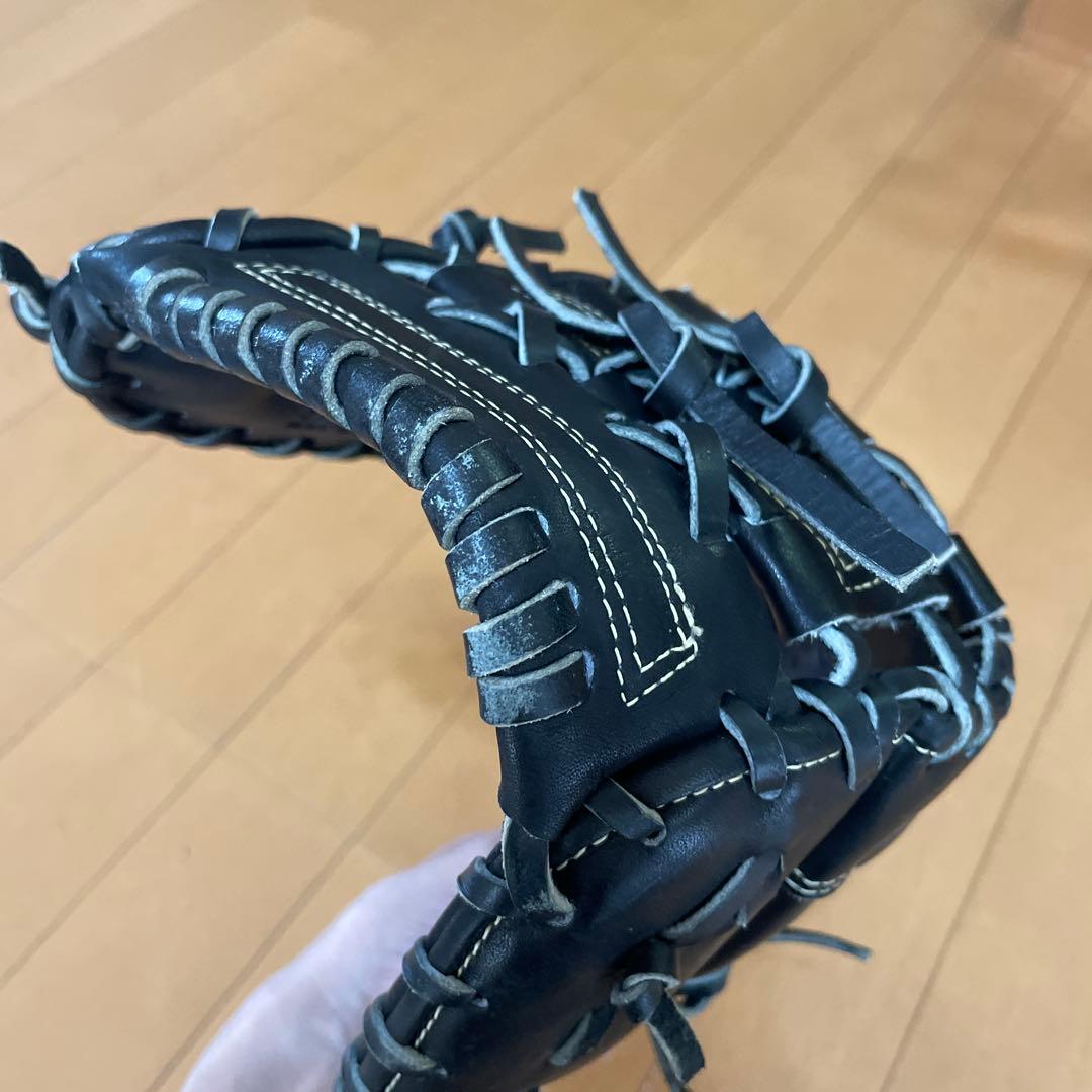 ZETT ファーストミット　グローブ　ブラック　少年軟式グローブ　右投げ用