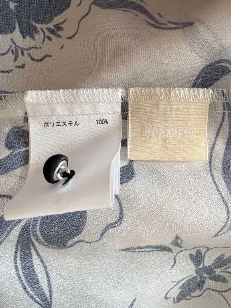 【グレースコンチネンタル】バイカラープリントティアードワンピース⭐︎38