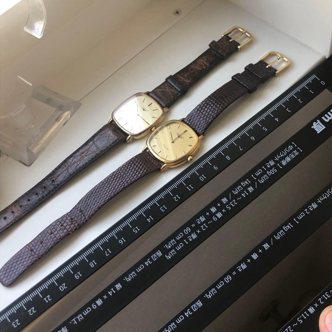 ロンジン　クラシック ゴールド スクエア 時計 2点セット