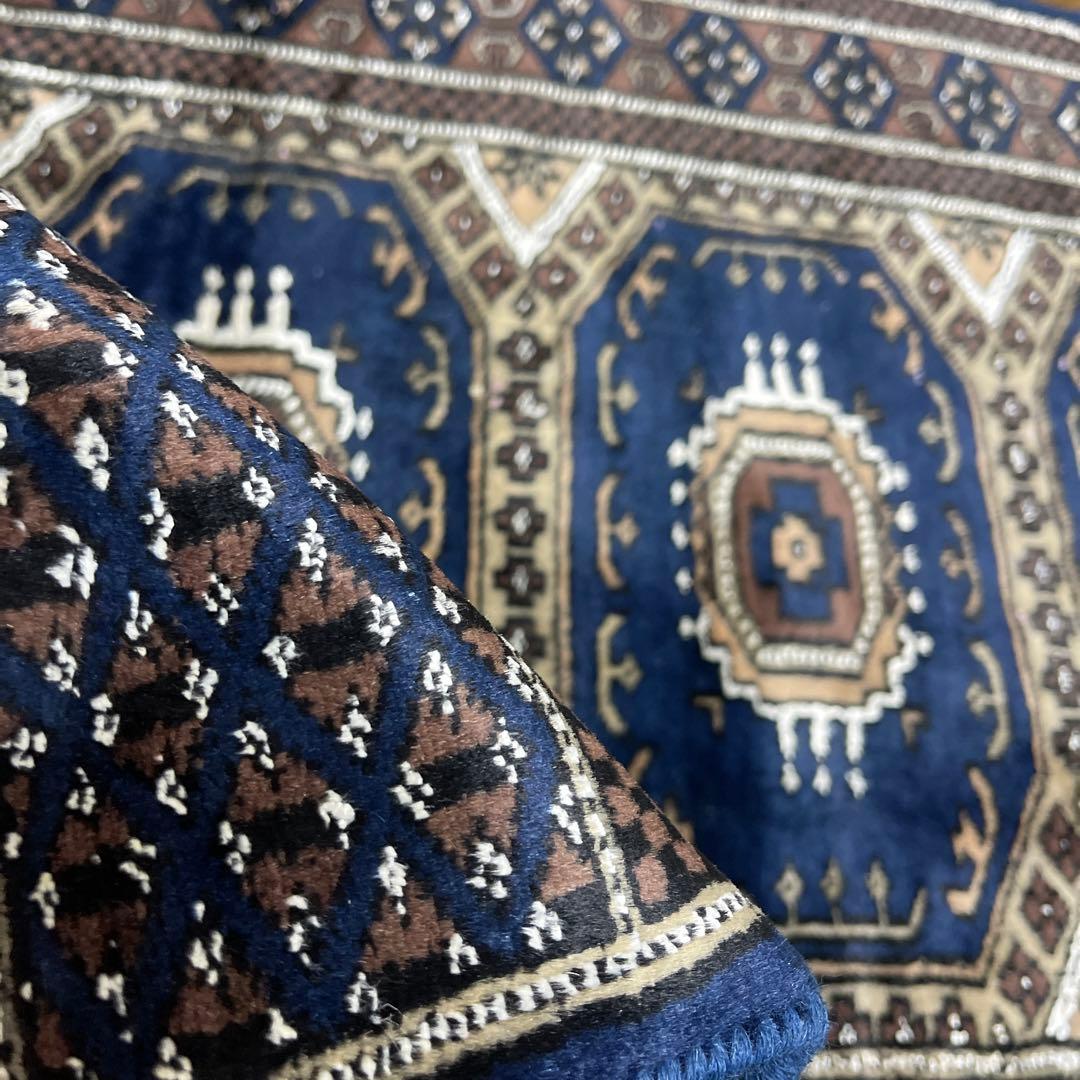 ヴィンテージラグ　デッドストック　ネイビー