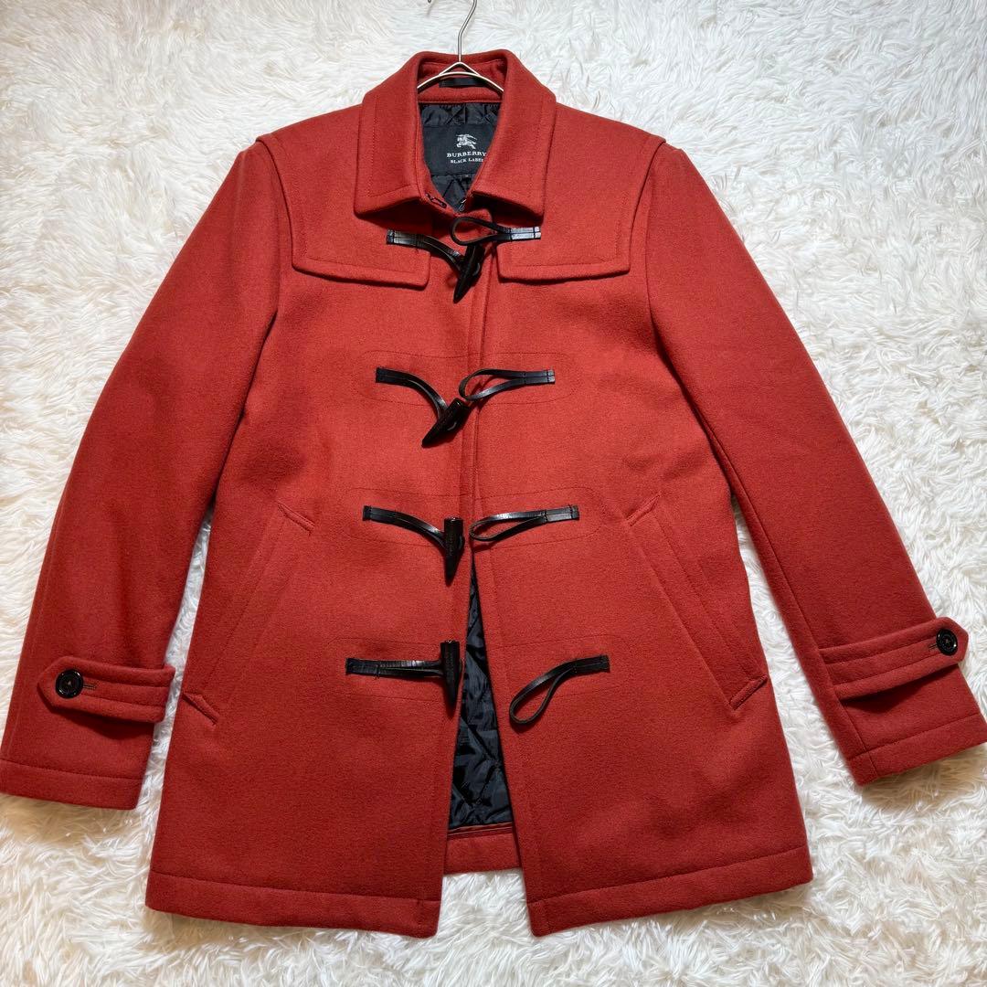 未使用に近い バーバリーブラックレーベル ダッフルコート ウール トグル