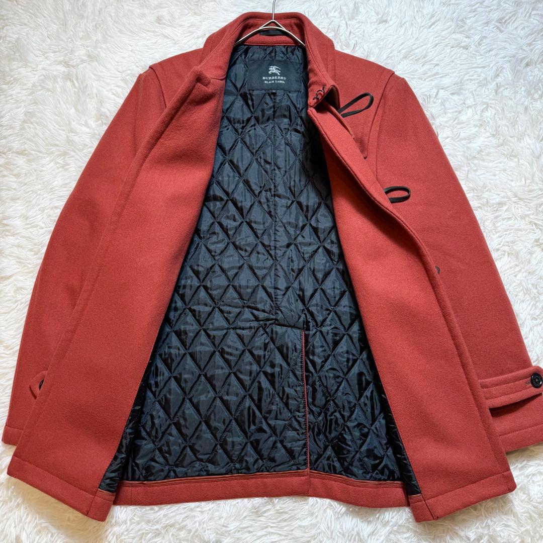 未使用に近い バーバリーブラックレーベル ダッフルコート ウール トグル
