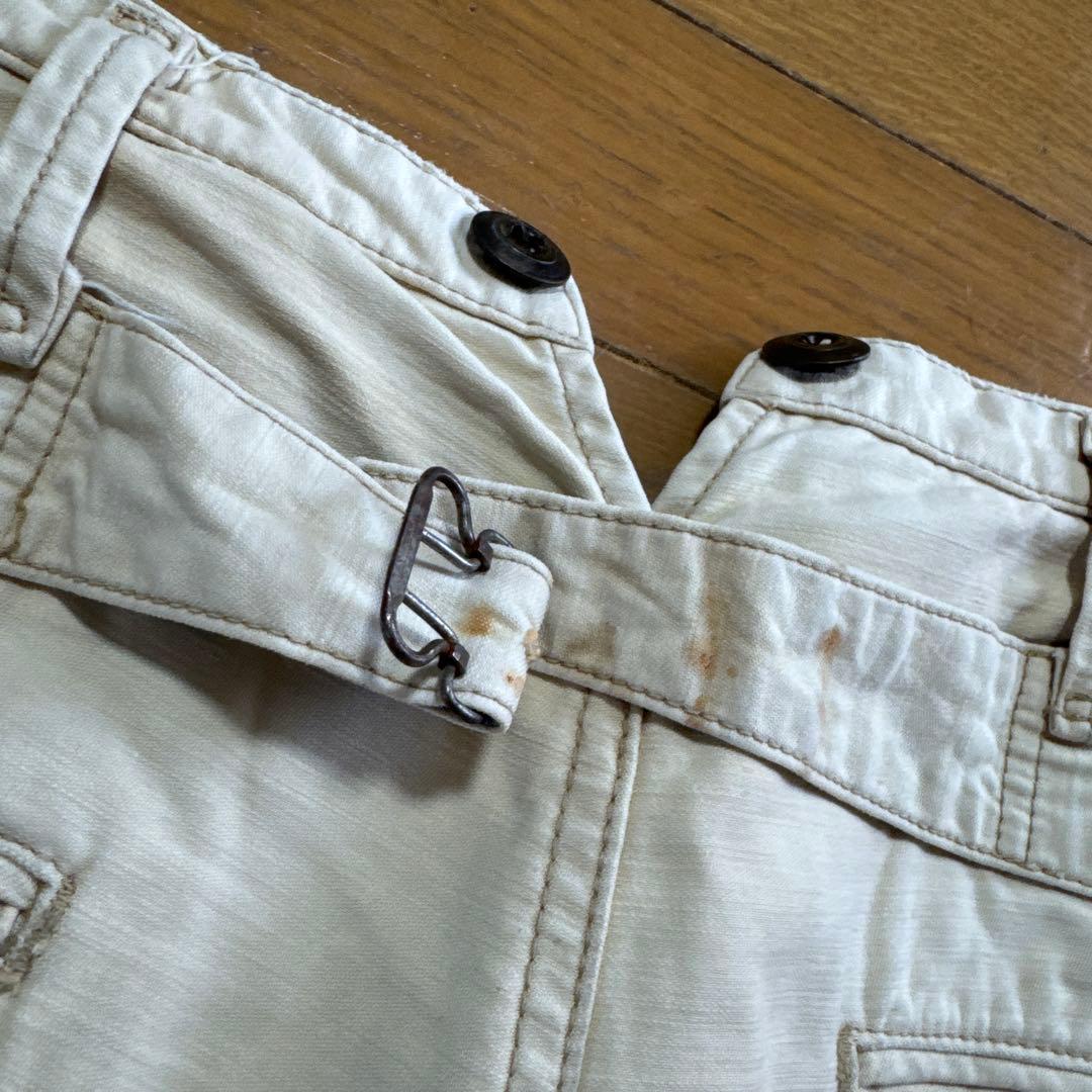 【26 】JELADO ダメージ加工 ホワイトパンツ