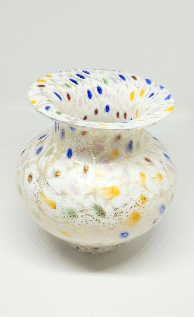 【貴重】ガラス花瓶 　ムラーノガラス　ヴェネチアンガラス　CHISA