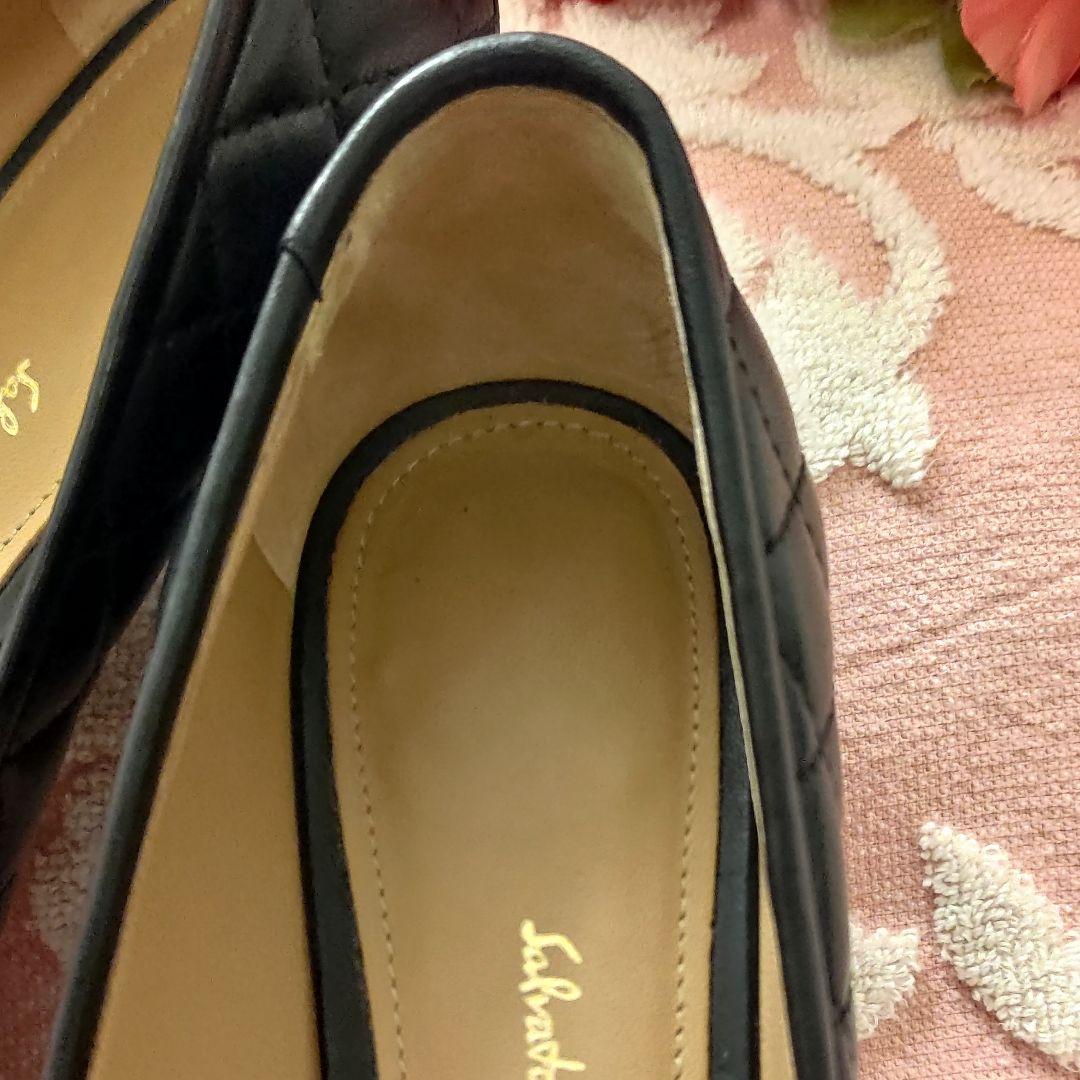 Salvatore Ferragamo♡フェラガモ♡イタリア製♡黒エナメル♡６