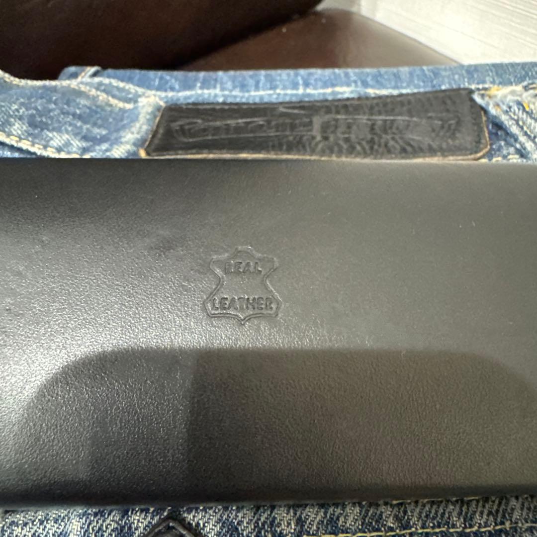 CHROME HEARTS/クロムハーツ スクロールラベル レザーメガネケース