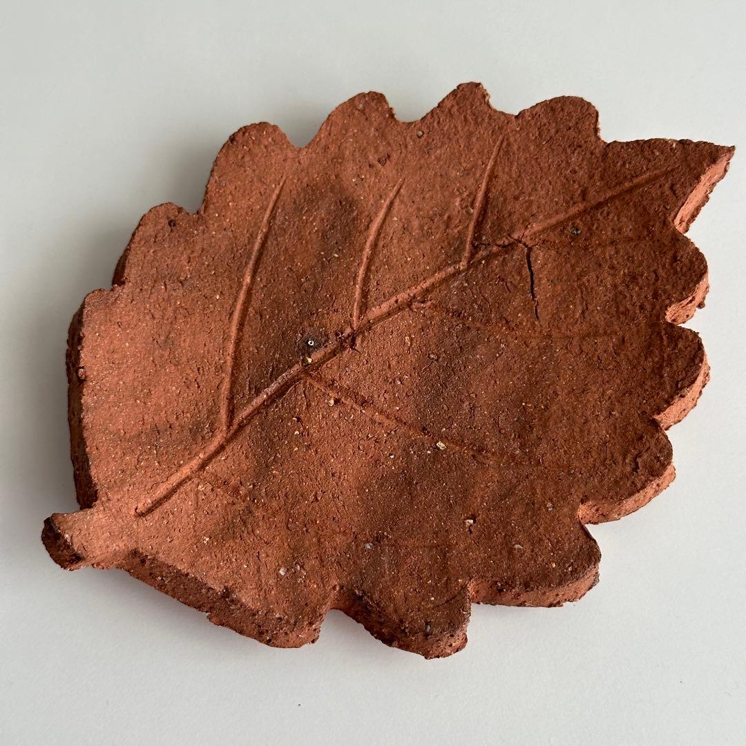 各見政峯 備前 皿 緋襷 葉皿 5枚 共箱