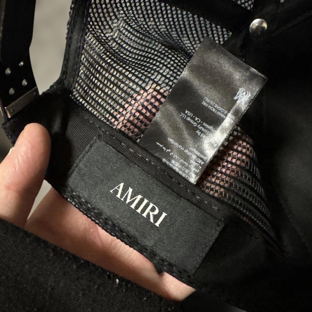 アミリ 3スター トラッカーハット ブラック/ホワイト 最終値下げ