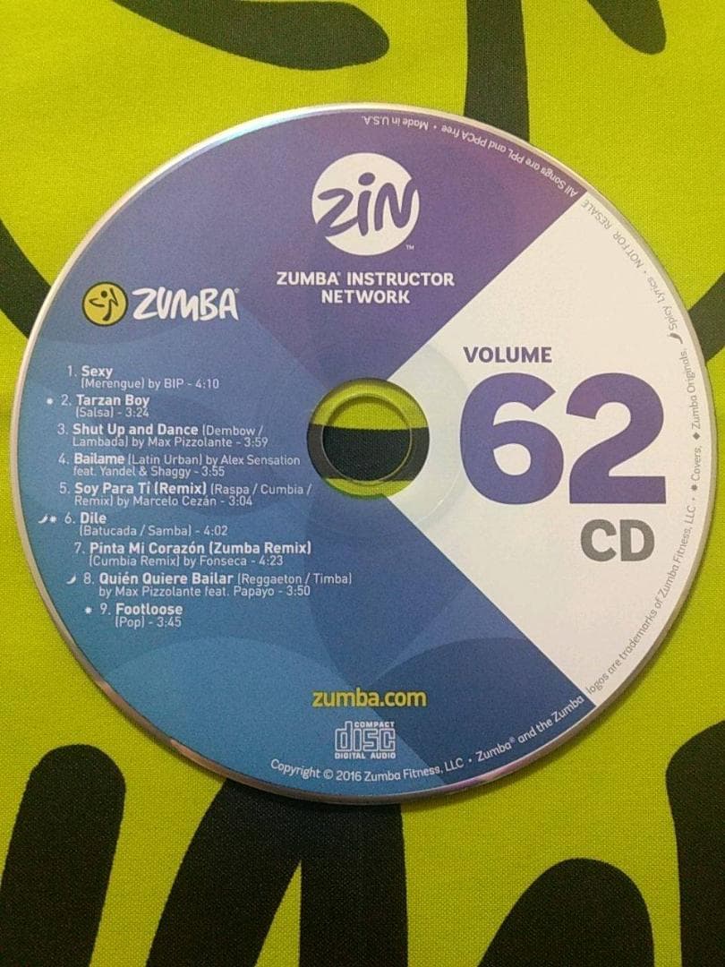 ZUMBA　ズンバ　ZIN61 ～ ZIN70　 CD ＆ DVD 20枚セット