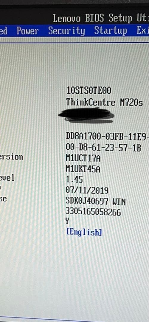 Lenovo M720s PC i5-8400T 8世代 メモリ8G SSD無し
