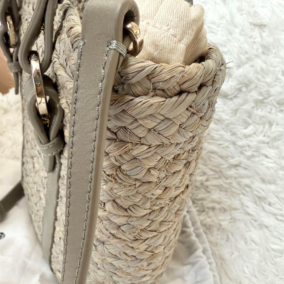 【美品】ヘレンカミンスキー 2way ラフィア かごバッグ ショルダーバッグ