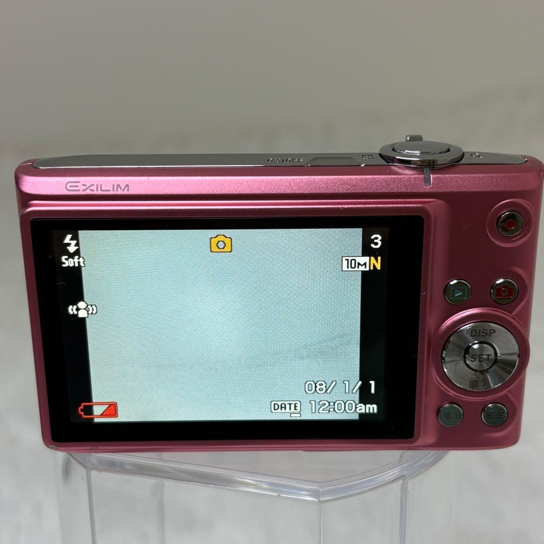CASIO カメラ　EX-Z100 バッテリー　充電器　ピンク コンデジ　動作品