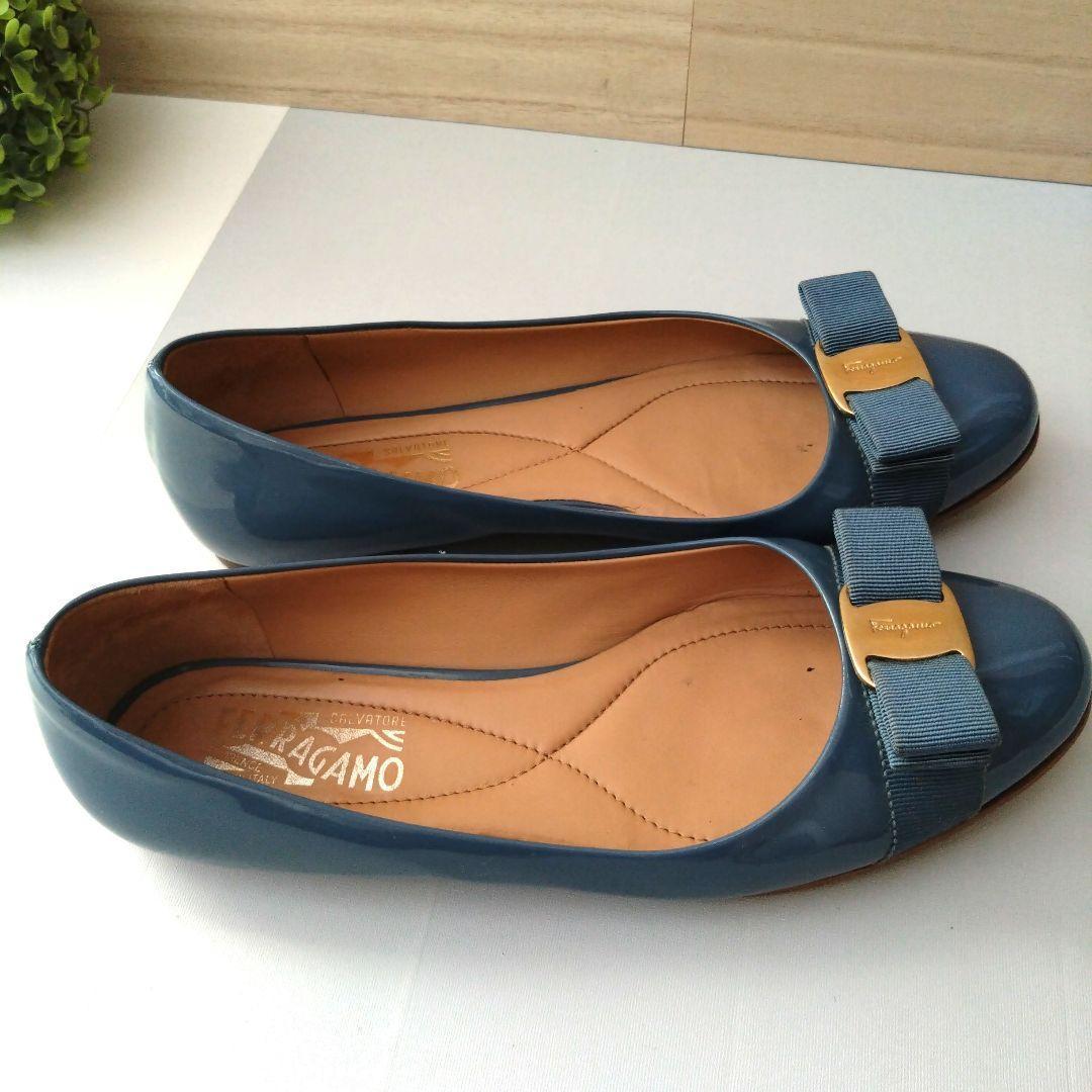 サルヴァトーレフェラガモ　パンプス　リボン　8 1/2 C