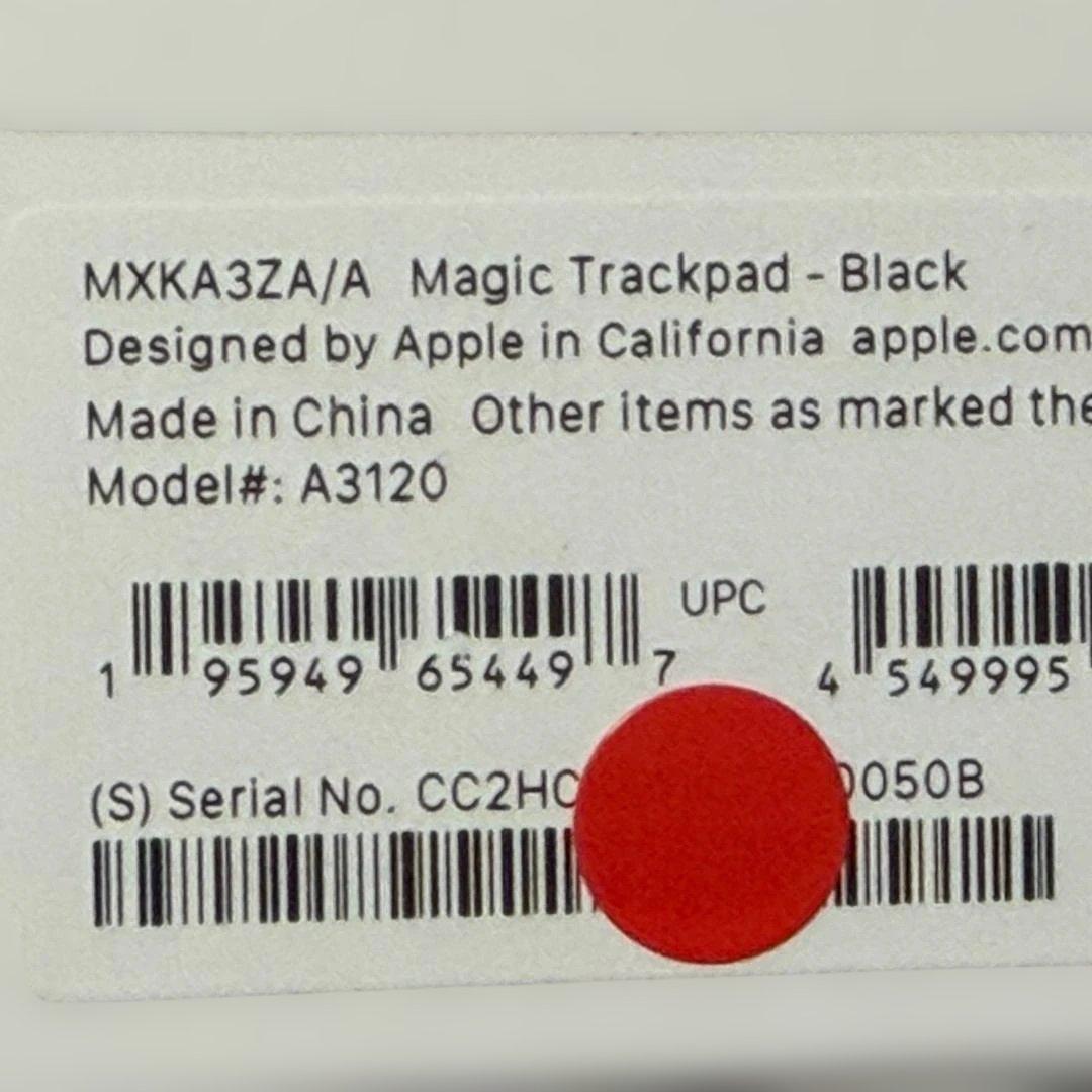 Magic Trackpad ブラック USB-C A3120