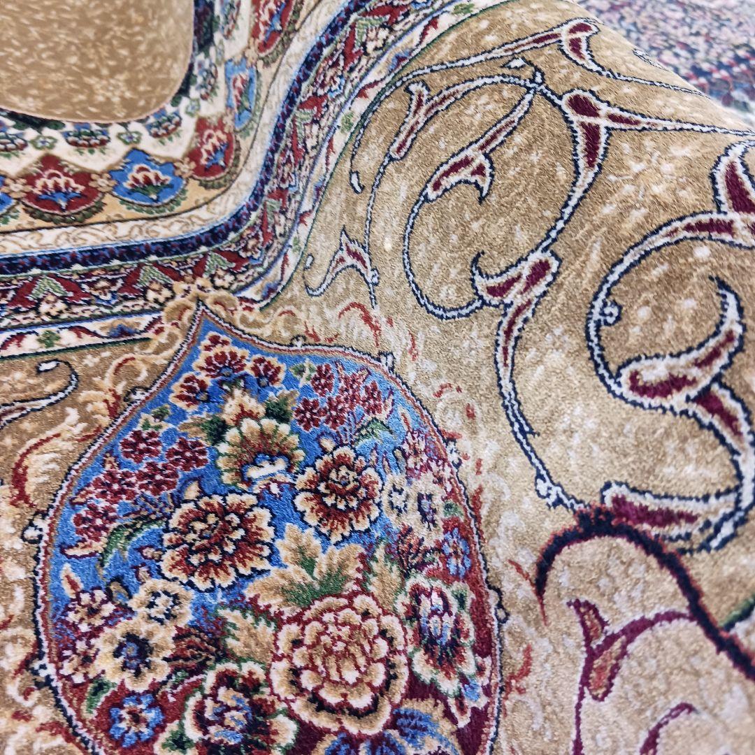 Y3142 イラン製 ハンド&マシン カーペット 絨毯 296×199㎝