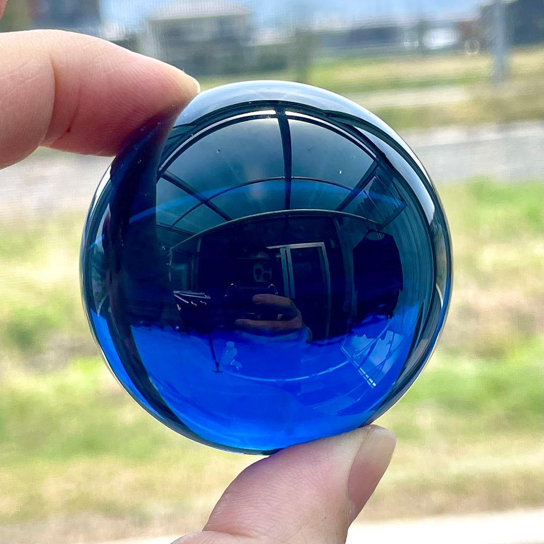 アンダラクリスタル S1176 丸玉 サファイア タンザナイトファイア 201ｇ