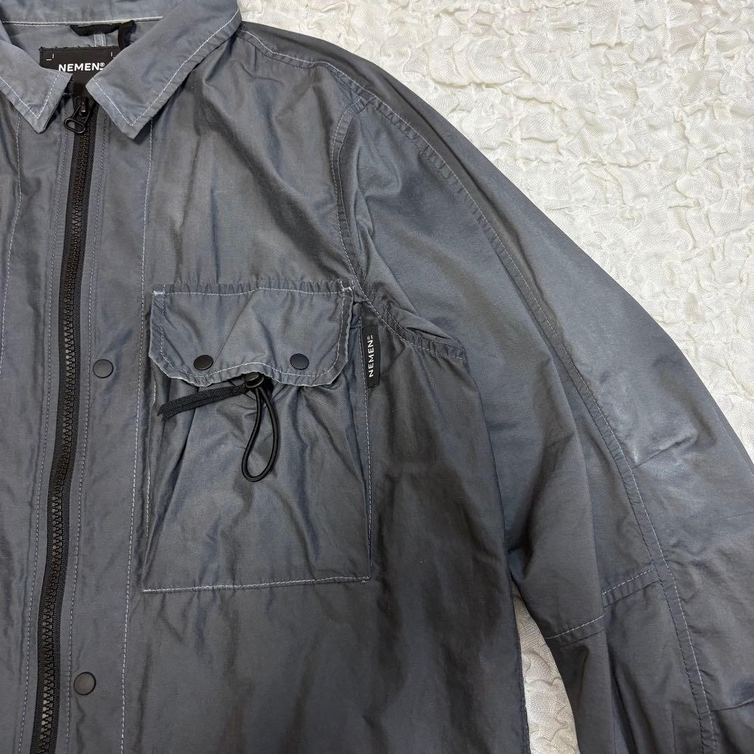 NEMEN ガーメントダイ シャツジャケット stone  TenC