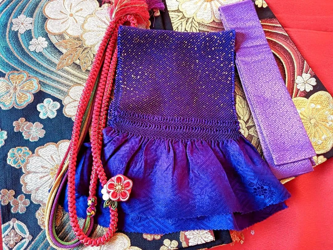 くるみ　トール　未着用振袖 フルセット　赤　無地　丈170 裄70　正絹