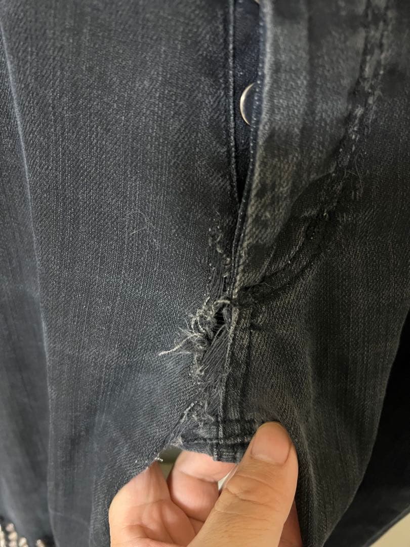 LINA OSTERMAN スタッズ付きスキニーデニム