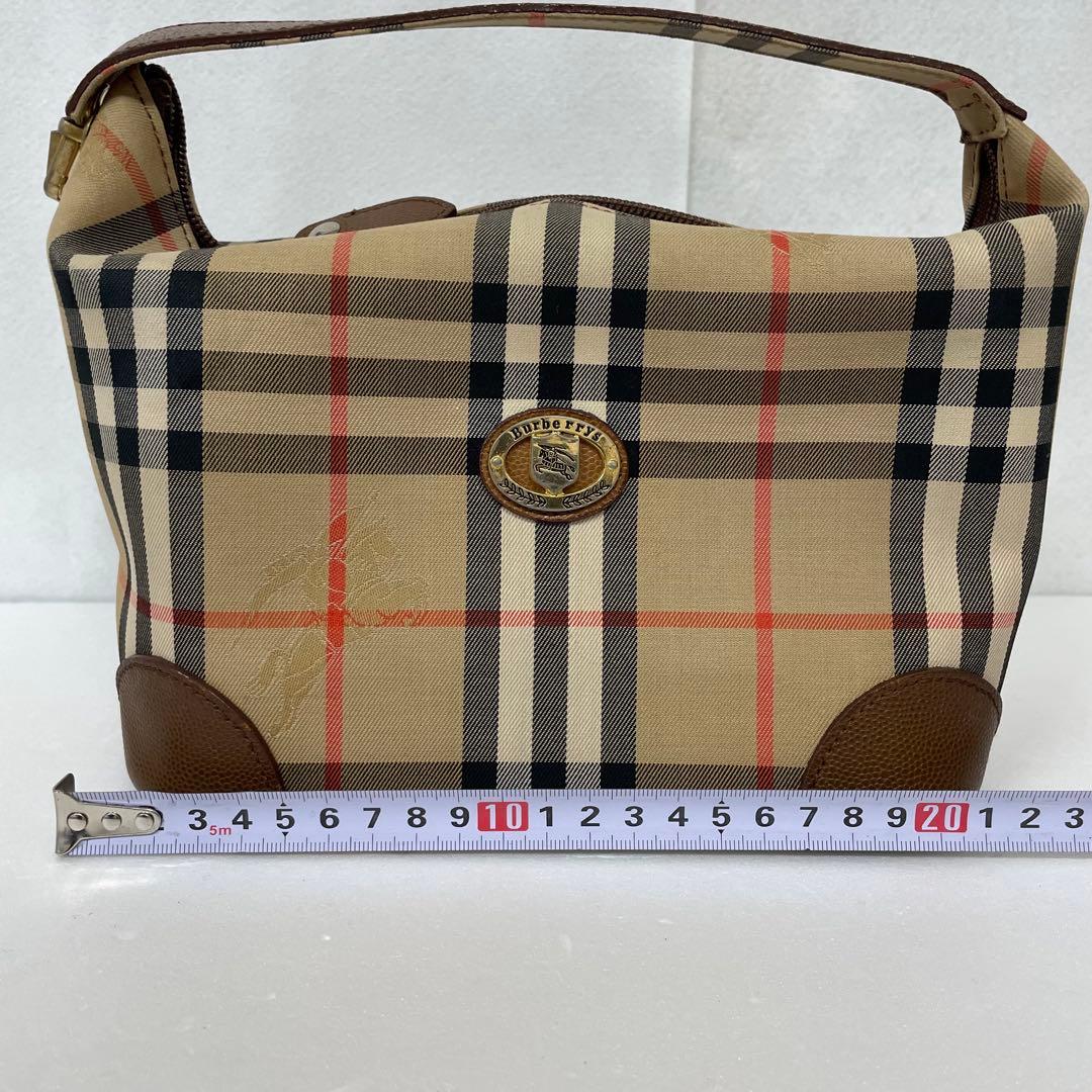 バーバリー ハンドバッグ ノバチェック シャドーホース キャンバス　トートバッグ