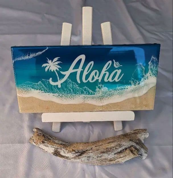 Hawaiiを感じる　Ocean Aloha plate