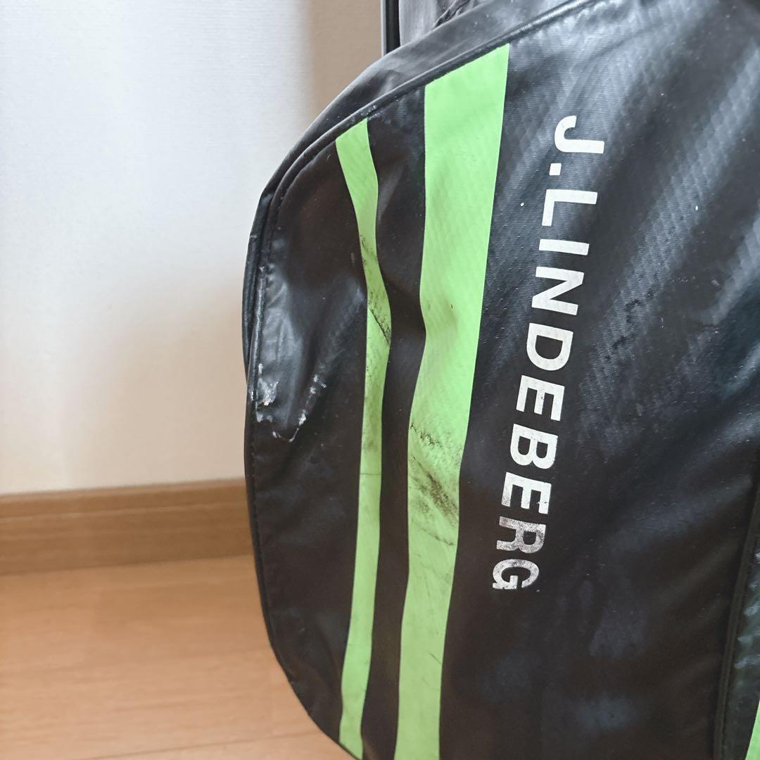 K355 J.LINDBEBRG スタンドキャディバック　グリーンブラック