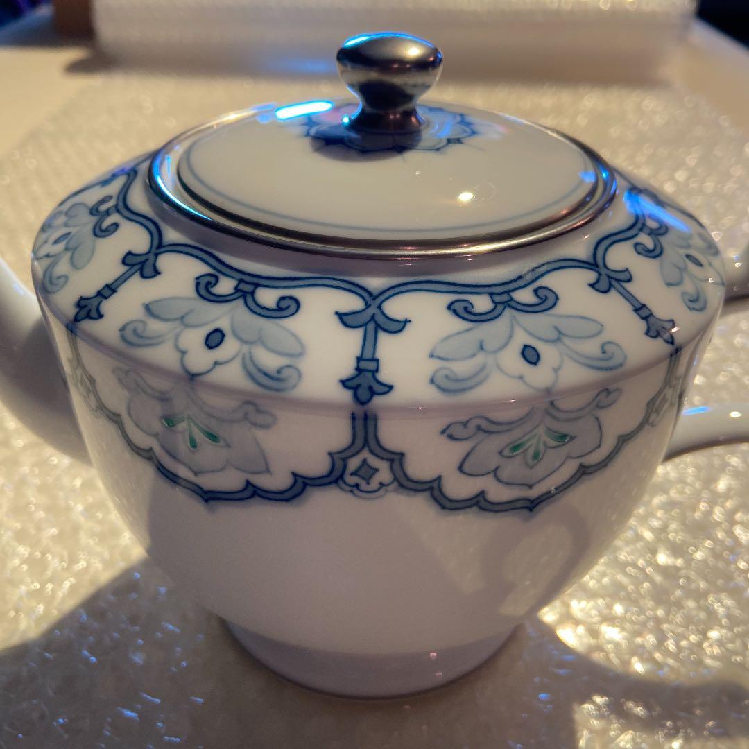 大倉陶園　呉須正倉院　ポット（大）