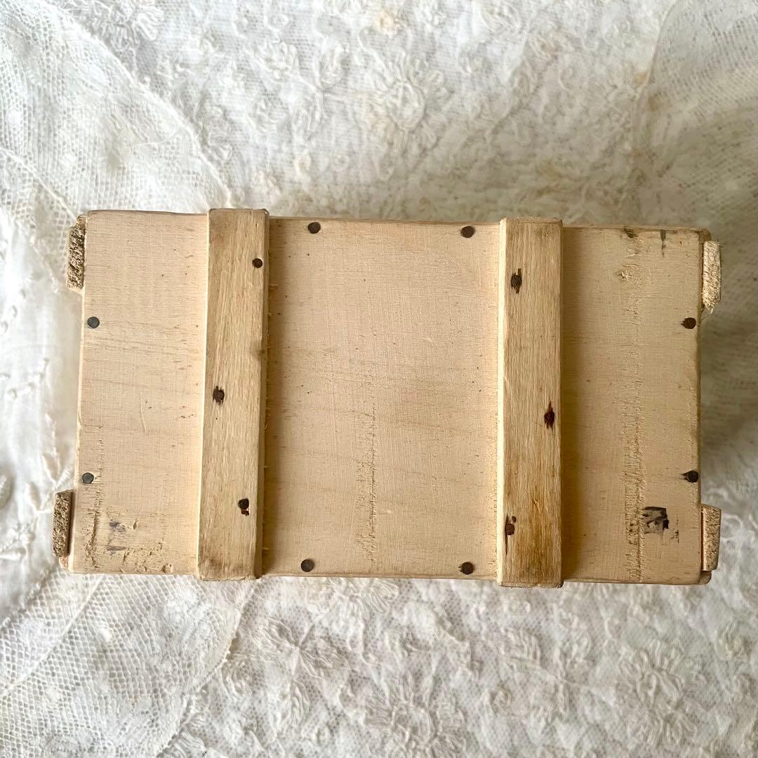 ショコラムニエ　ウッドコンテナ大　木箱　フランスアンティークCHOCOLAT