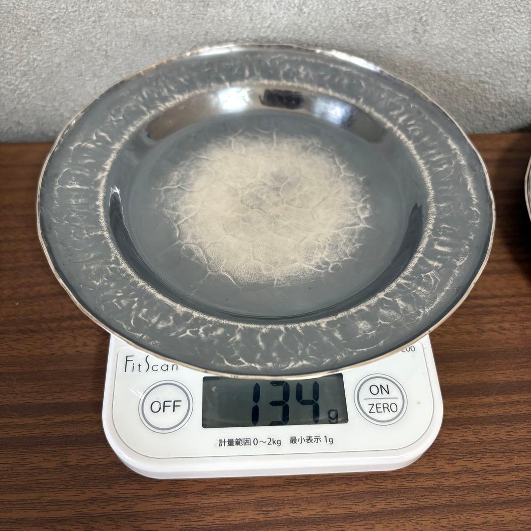 純銀　青海盆　一晃齋　6枚セット