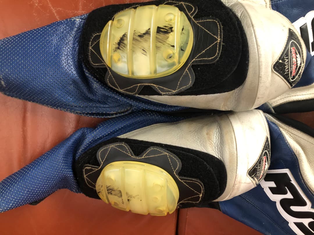 KUSHITANI 革ツナギ、レザースーツＬ丈ＬＬ幅