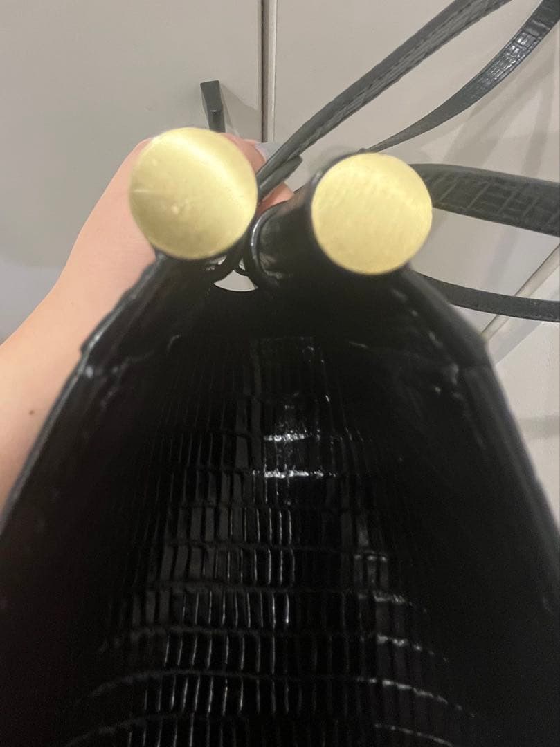 トゥティエ SAC PARALLÈLE LIZARD BLACK