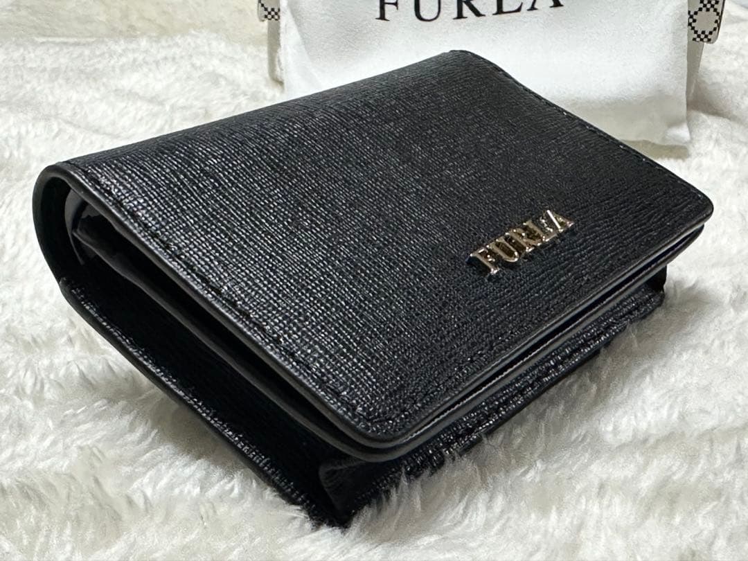 ✳︎新品✳︎ FURLA レザー マチ付き カードケース 名刺入れ 黒